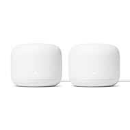 Google Nest WiFi Router 2 Pack (2nd Generation) – 4x4 AC2200 Mesh Wi-Fi Routers with 4400 Sq Ft Coverage