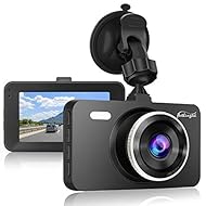 Dash Cam 1080P DVR Dashboard Camera Full HD 3" LCD Screen 170°Wide Angle, WDR, G-Sensor, Loop Recording Motion Detection Excellent Video Images(Black)